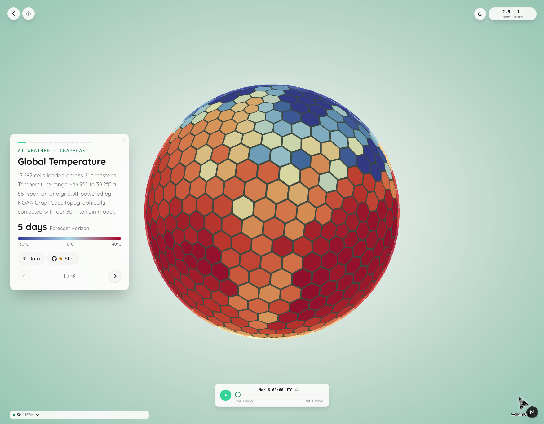 Globe explorer preview